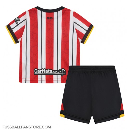 Sheffield United Replik Heimtrikot Kinder 2024-25 Kurzarm (+ Kurze Hosen)